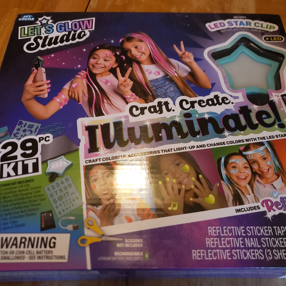 Let's Glow Studio Craft Kit - Blue and Pink